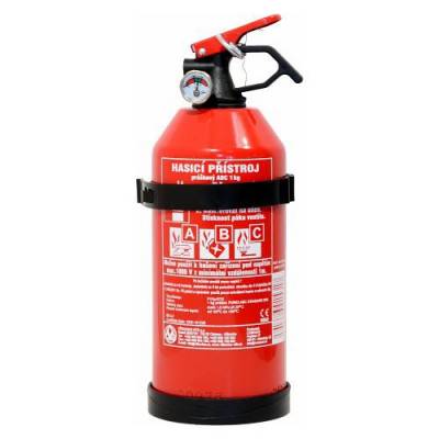 Hasící přístroj 1kg práškový ABC s manometrem