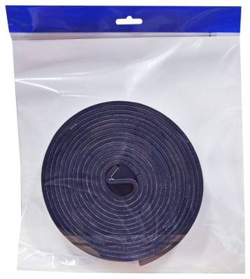 Těsnění oken, dveří pěnové 15x5mm černé 10m