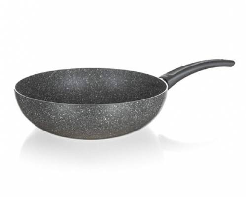 Pánev WOK nepřilnavá GRANITE 28x8 cm