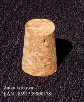 Zátka korková 1l 27x20/17