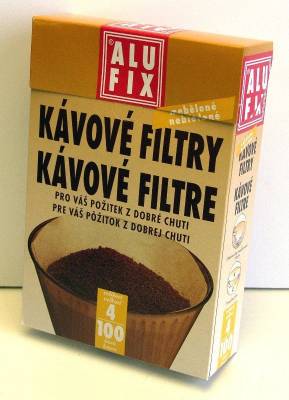 Filtry 4/100ks na kávu