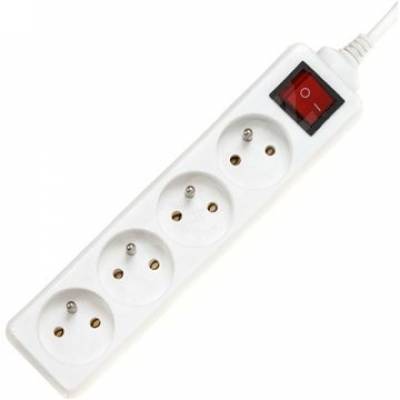 Prodlužovačka 4 zásuvky+ vypínač 5m