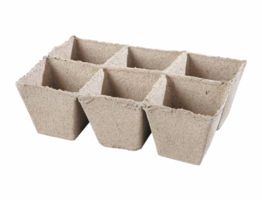 Květináč rašelinový 6ks 8x8cm