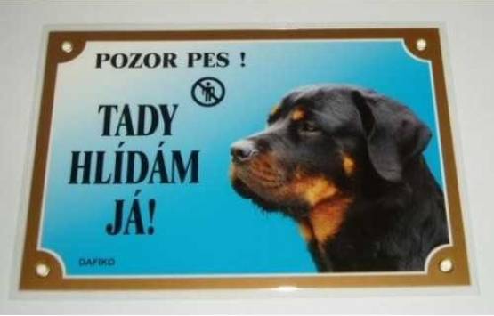 Cedulka Rottweiler