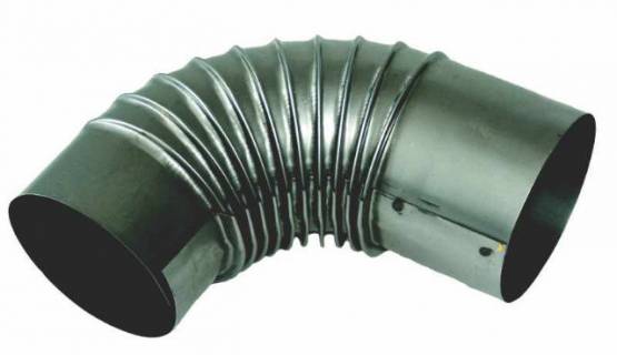 Koleno kouřové 130mm 2X9054