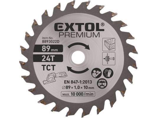 Kotouč pilový s SK plátky, 89x1,0x10mm, 24T