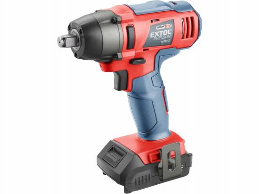 Utahovák rázový 1/2" aku share20v, 180nm, 20v li-ion, 2000mah EXTOL PREMIUM 8891810