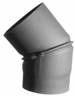 Koleno kouřové silné 130mm dvousegmentové