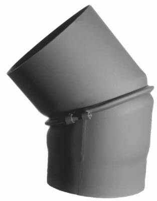 Koleno kouřové silnostěnné120mm dvousegmentové