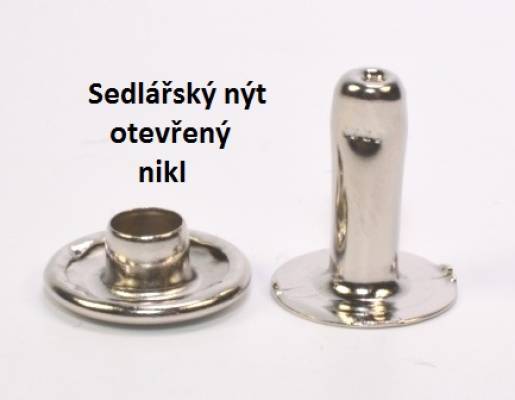 Nýt sedlářský otevřený 2dílný 3,5x10 Ni