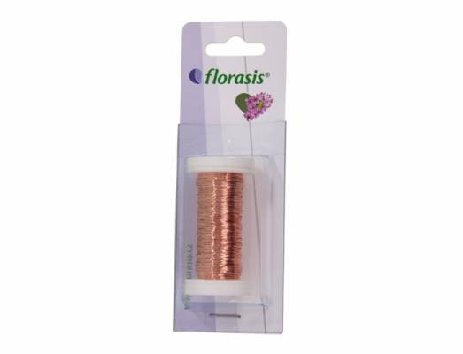 Drát dekorační Cu 50g/0,3mm lakovaný měděný cívka