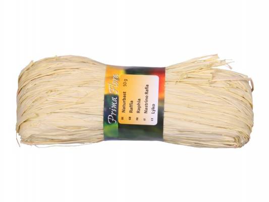 Provaz lýko RAffia přírodní 50g