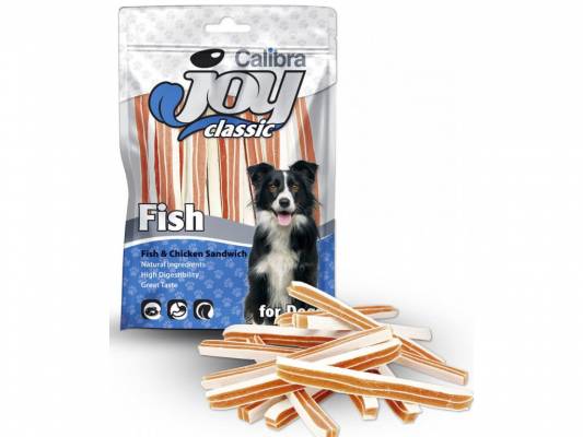 Calibra Joy Dog Classic Fish+Chicken Sandwich 80g