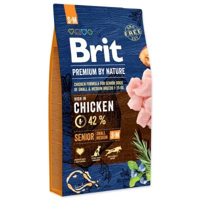 Brit Premium Dog by Nature Senior S+M 8kg 
