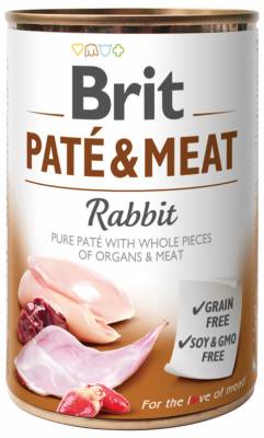 Brit Dog konzerva Paté+Meat 400g Rabbit