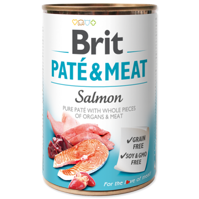 Brit Dog konzerva Paté+Meat 400g Salmon