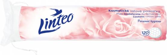 Linteo kosmetické vatové polštářky 120ks