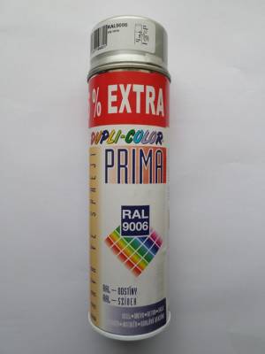 PRIMA sprej 500ml RAL 9006 bílý hliník