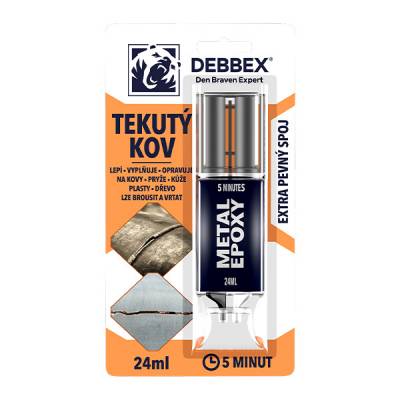 Tekutý kov Metal Epoxy 24ml Debbex