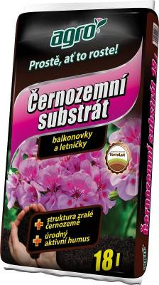 Černozem substrát pro balkónové rostrliny 18L