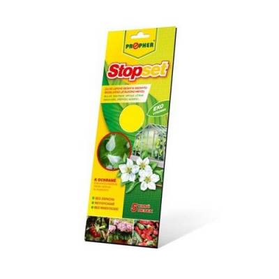 Stopset žluté lepové desky 5ks 10x25cm