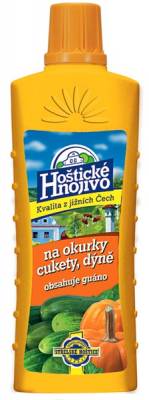 Hoštické hnojivo Okurky, cukety s guánem 500 ml