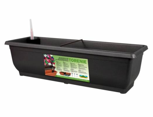 Truhlík samozavlažovací TORENIE 75cm antracitový