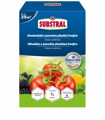 Substral Osmocote dlouhodobé hnojivo pro ovoce a zeleninu 750g 