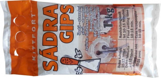 Stavební sádra šedá 3kg