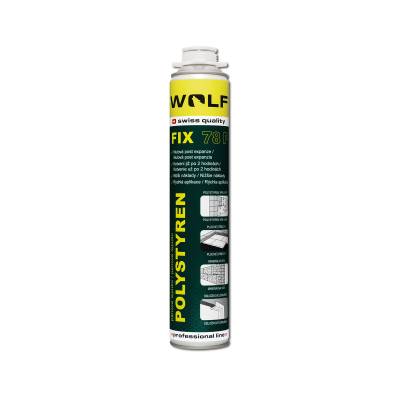 Pistolové PU lepidlo na polystyren 78P 750ml WOLF