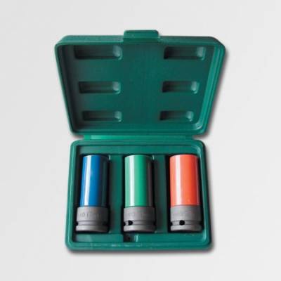 Sada úderových 1/2" hlavic na kola 17,19,21