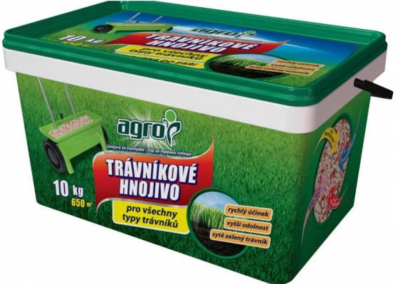 Trávníkové hnojivo 10kg, kbelík agro