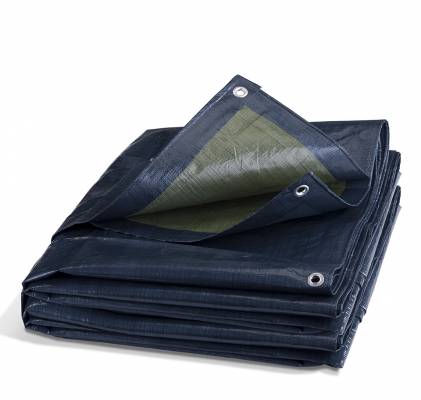 Zakrývací plachta 5x8m 150g/m2 modro-zelená