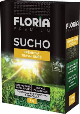 Travní směs na suché plochy 1kg Floria