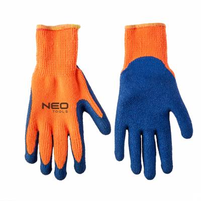 Rukavice pracovní zateplené s texturou akrylové s latexovým povlakem 10 " NEO tools