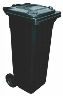 Popelnice 240L plastová s kolečky černá 
