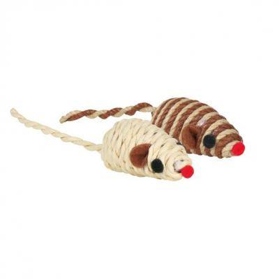 Sisálová myška malá barevná 5cm