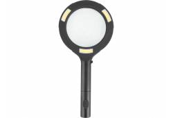 Lupa se světlem 80lm, 3x zvětšení, 3x0,5W COB LED