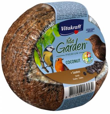 Kokosový ořech plněný semínky 3/4