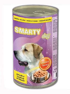 SMARTY chunks 1240g dog poultry   7751