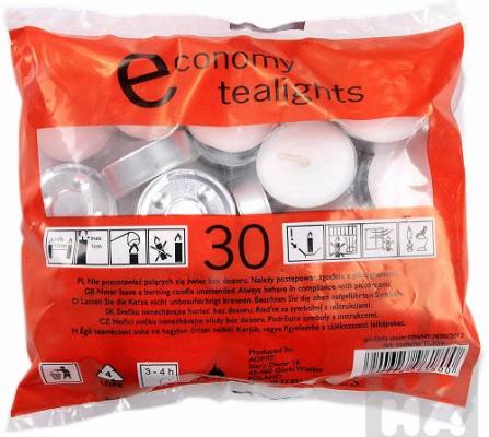 Svíčky čajové 30 ks