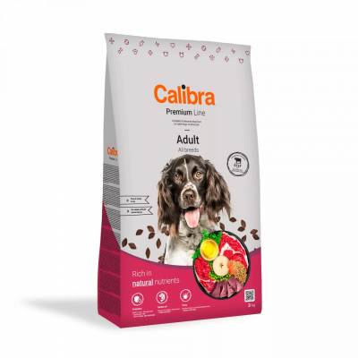 Calibra Dog Premium Line Adult Beef 12kg+ 3kg