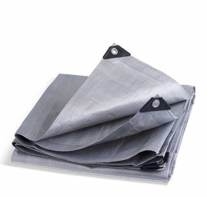 Zakrývací plachta 4x5m 130g/m2 šedá