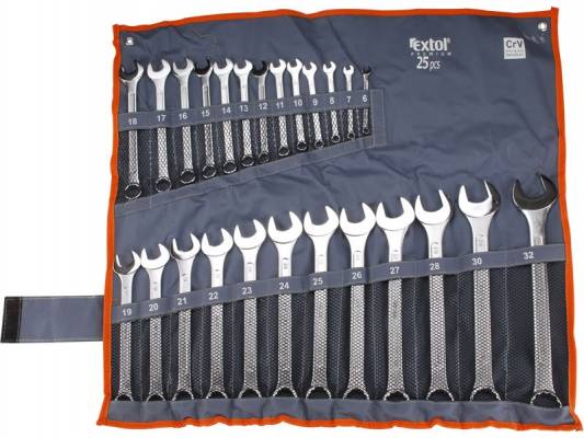 Klíče očkoploché 6-32  sada 25ks 6334