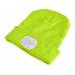 Čepice s čelovkou 45lm, nabíjecí, USB, fluorescentrní žlutá, univezrální velikost