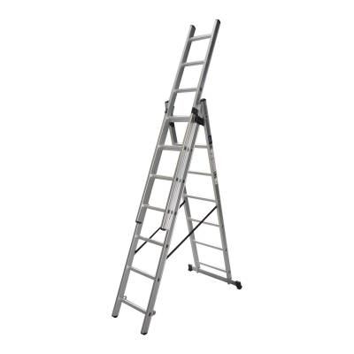Žebřík trojdílný hliníkový  3x7