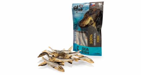 Rybičky-mořské šproty 100g KIDDOG Super Premium