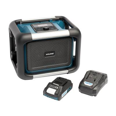 Aku rádio 18 V + baterie 2.0 Ah + nabíječka 2.4 A