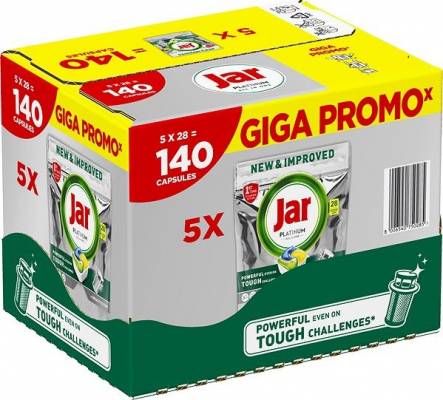 Jar kapsle na nádobí Platinum Yellow BOX 5x28ks (140ks) 