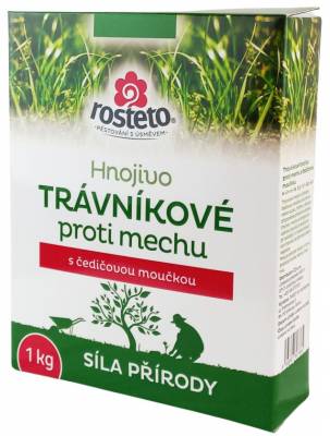 Hnojivo Rosteto s čedičovou moučkou trávníkové proti mechu 1kg